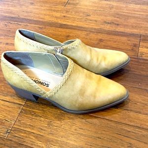 Tan booties